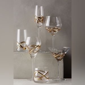 Anthropologie Glimmer Wrapped Flutes - 3 unused
